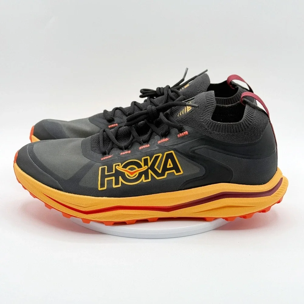 Hoka Zinal 2, Black and Yellow Orange Athletic Shoes
